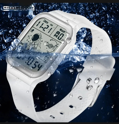 Digital LED Sports Watch for Men Boys Waterproof Alarm Watch