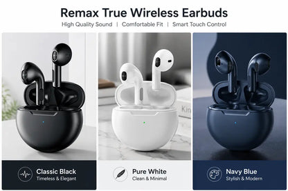 Wireless Bluetooth Earbuds with Charging Case | TWS Stereo Earphones | Touch Control Headphones