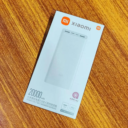 Mi 20000 mAh Power Bank Portable, Travel, Two Usb Port