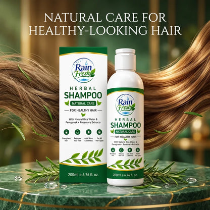 Rain Fresh Herbal Shampoo 200ml | Rice Water, Fenugreek & Rosemary